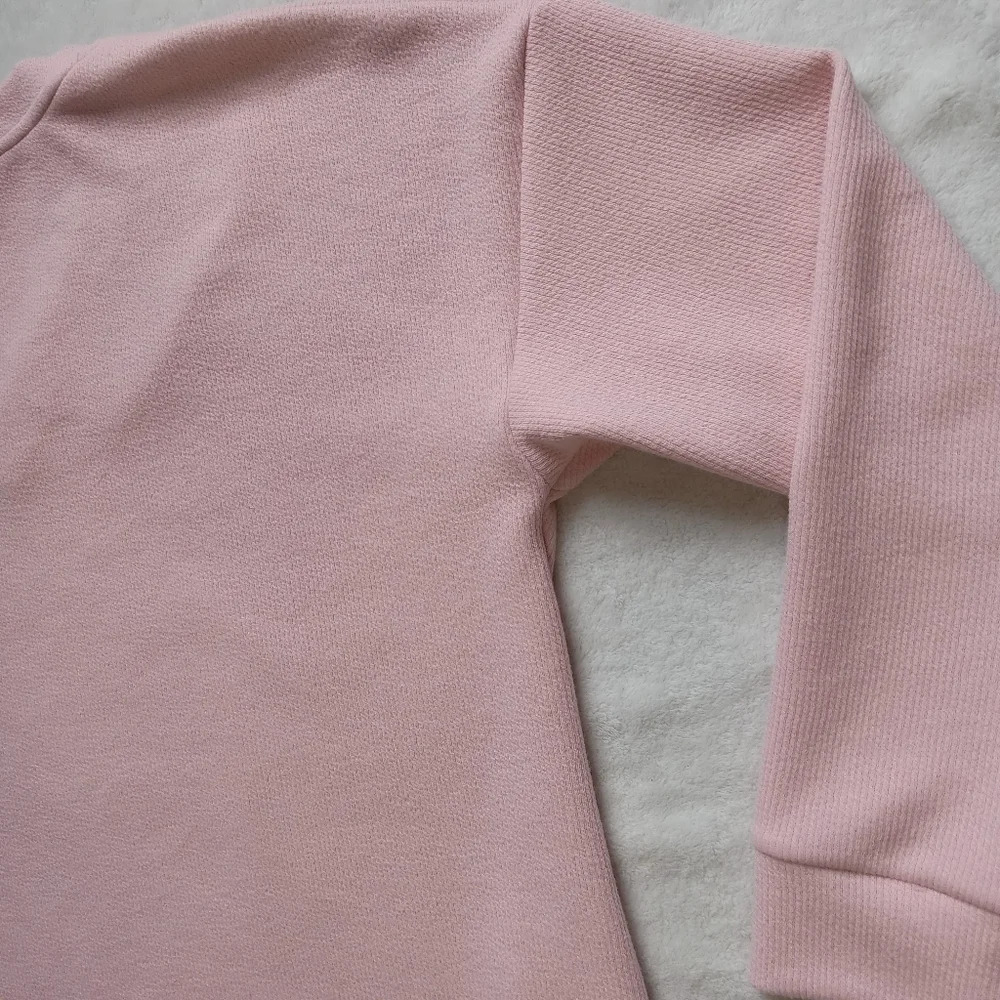 Marc NY by Andrew Marc Pink Longsleeve Ribbed V-neck Pullover Sweater size XXL - Picture 6 of 8